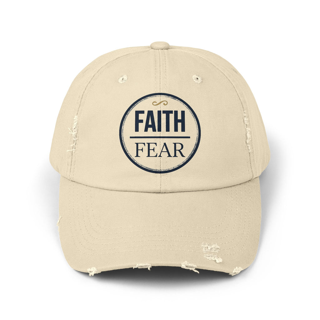 Faith Over Fear Cap | Distressed Baseball Hat