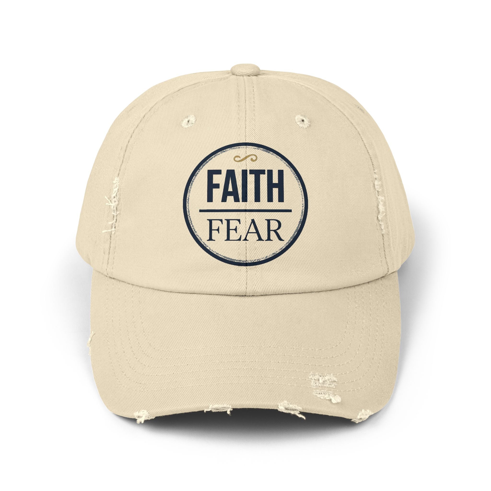 Faith Over Fear Cap | Distressed Baseball Hat