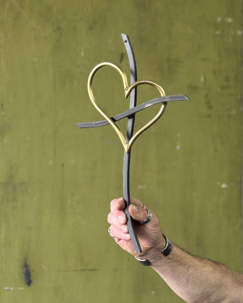 The Heart of Gold Promise Cross