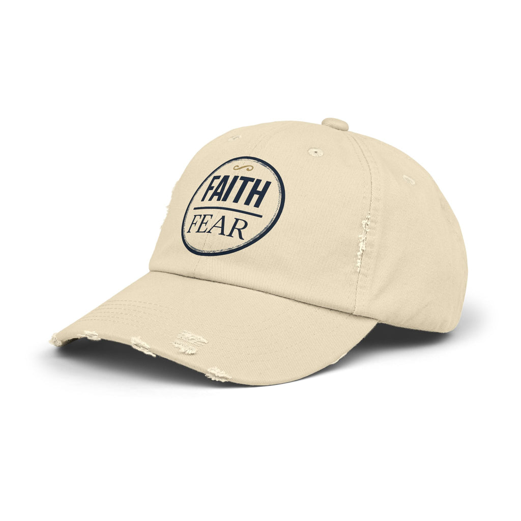Faith Over Fear Cap | Distressed Baseball Hat