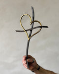 The Heart of Gold Promise Cross