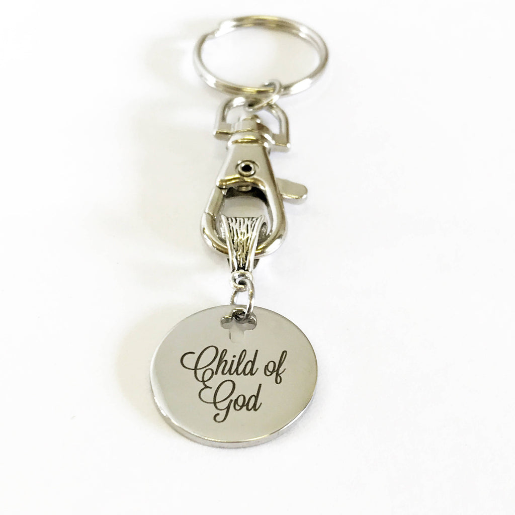 Christian Gifts, Christian Keychain, Baptism Gift, Child of God Keychain Gift For Him, New Car Gift For Her, New Home Gift for Them, Key Fob