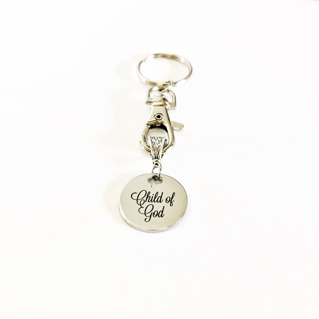 Christian Gifts, Christian Keychain, Baptism Gift, Child of God Keychain Gift For Him, New Car Gift For Her, New Home Gift for Them, Key Fob